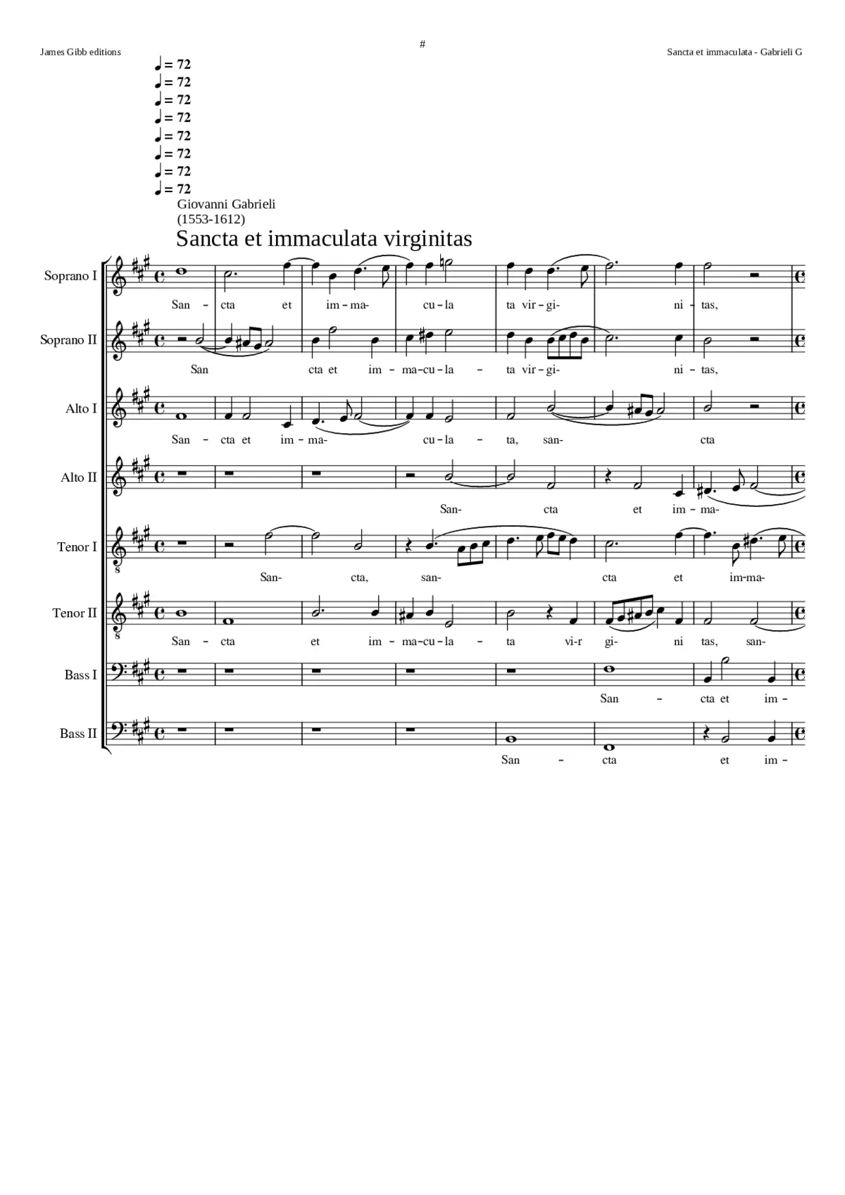 Sancta et immaculata virginitas - Page 1