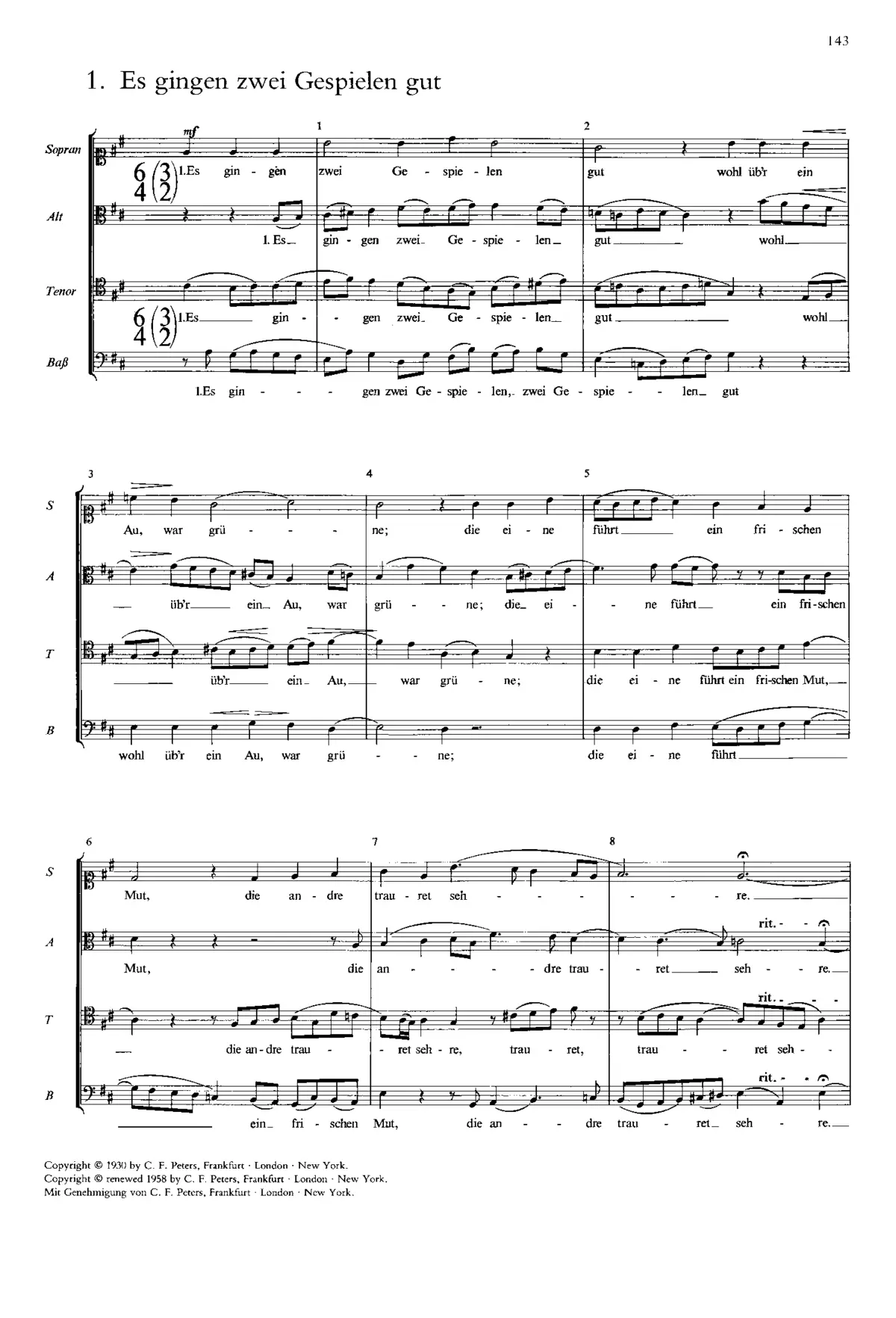 3 Folk Songs - Page 1