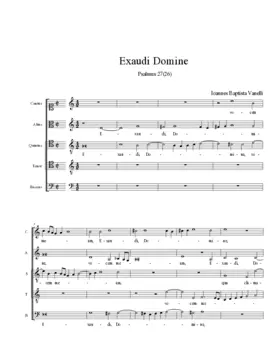 Exaudi Domine
