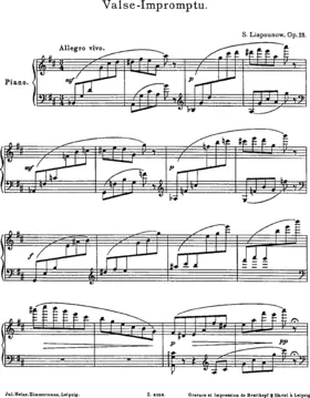 Valse-Impromptu No.1, Op.23
