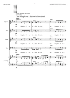 One thing have I desired of the Lord