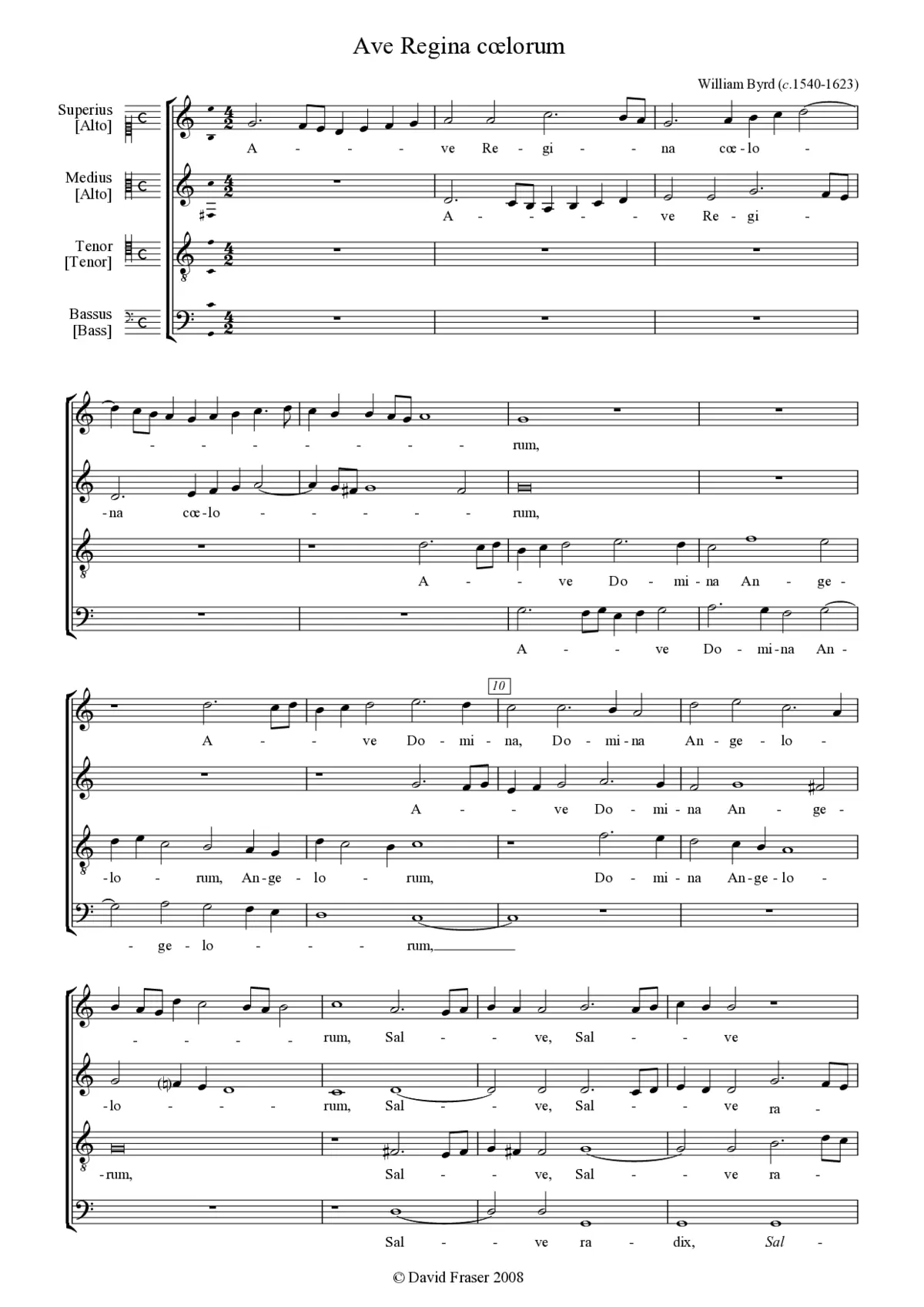 Ave Regina coelorum - Page 1