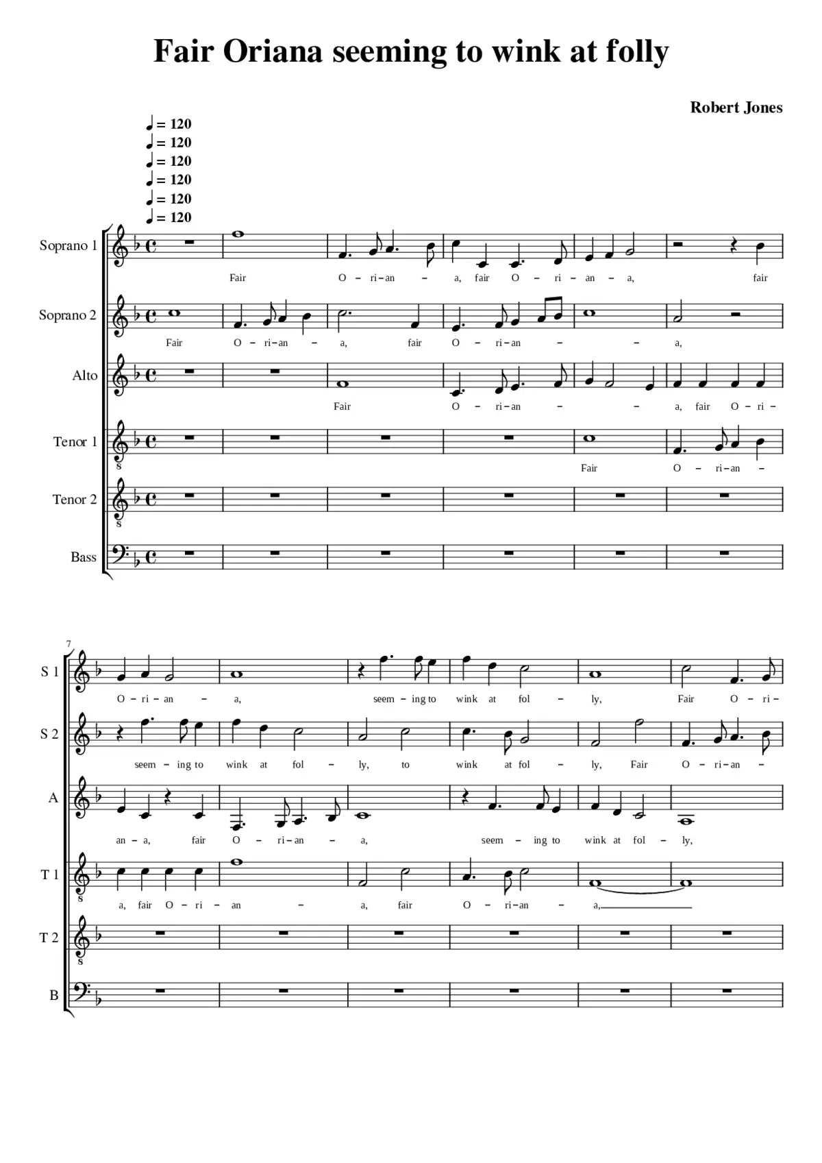 Fair Oriana seeming to wink at folly - Page 1