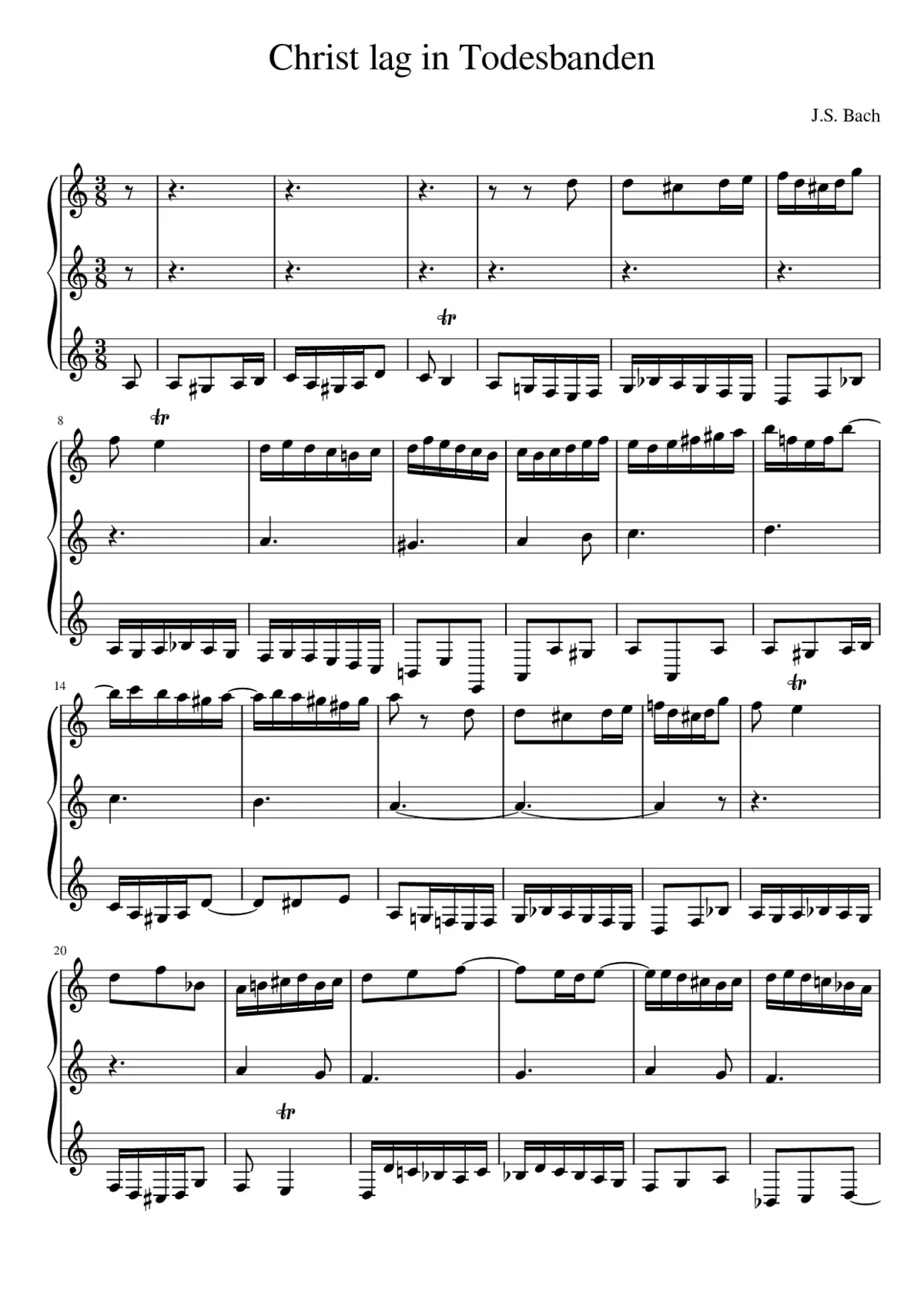 Christ Lag In Todesbanden - Page 1