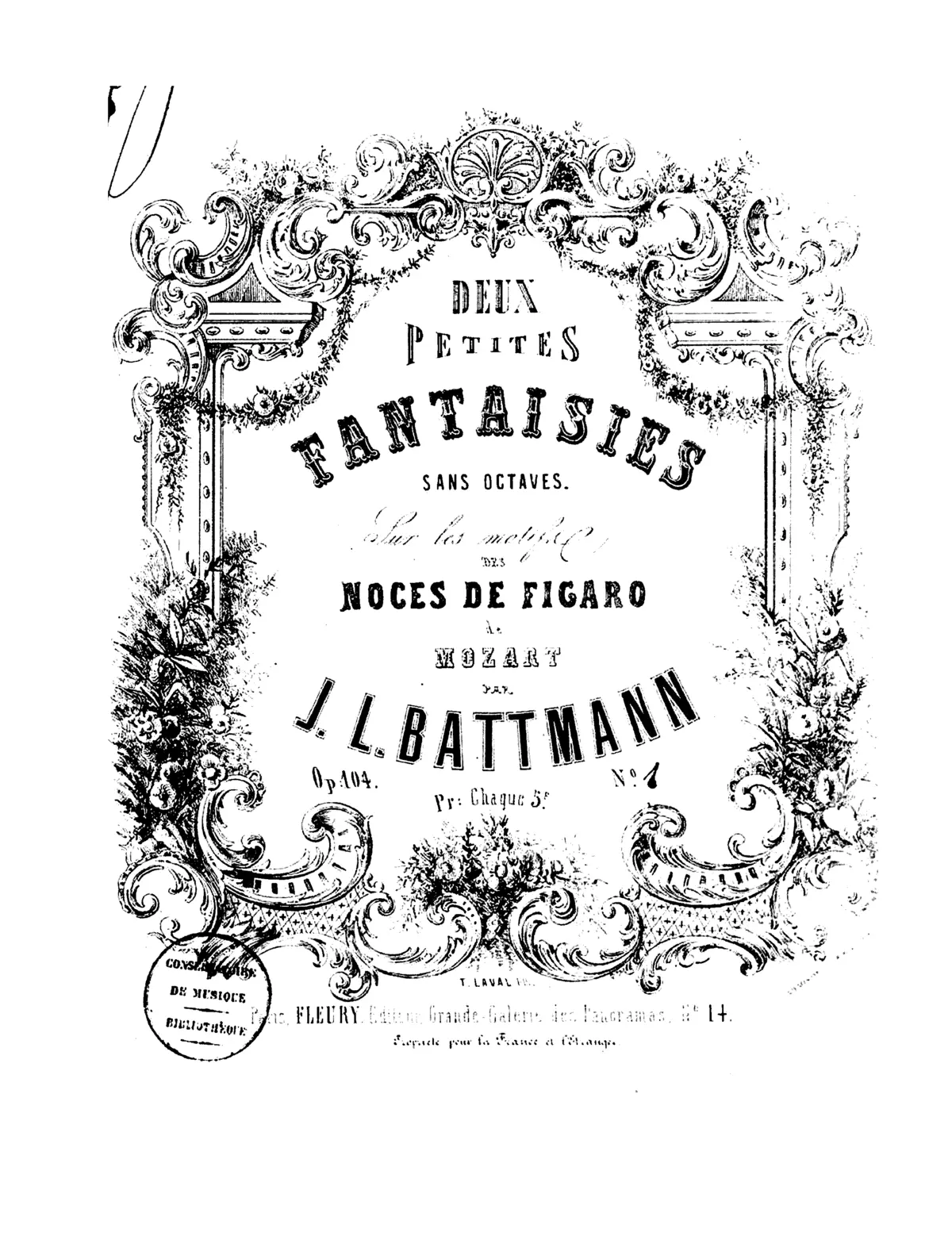 Deux petites fantaisies faciles et sans octaves sur 'Les noces de Figaro' (Mozart) - Page 1
