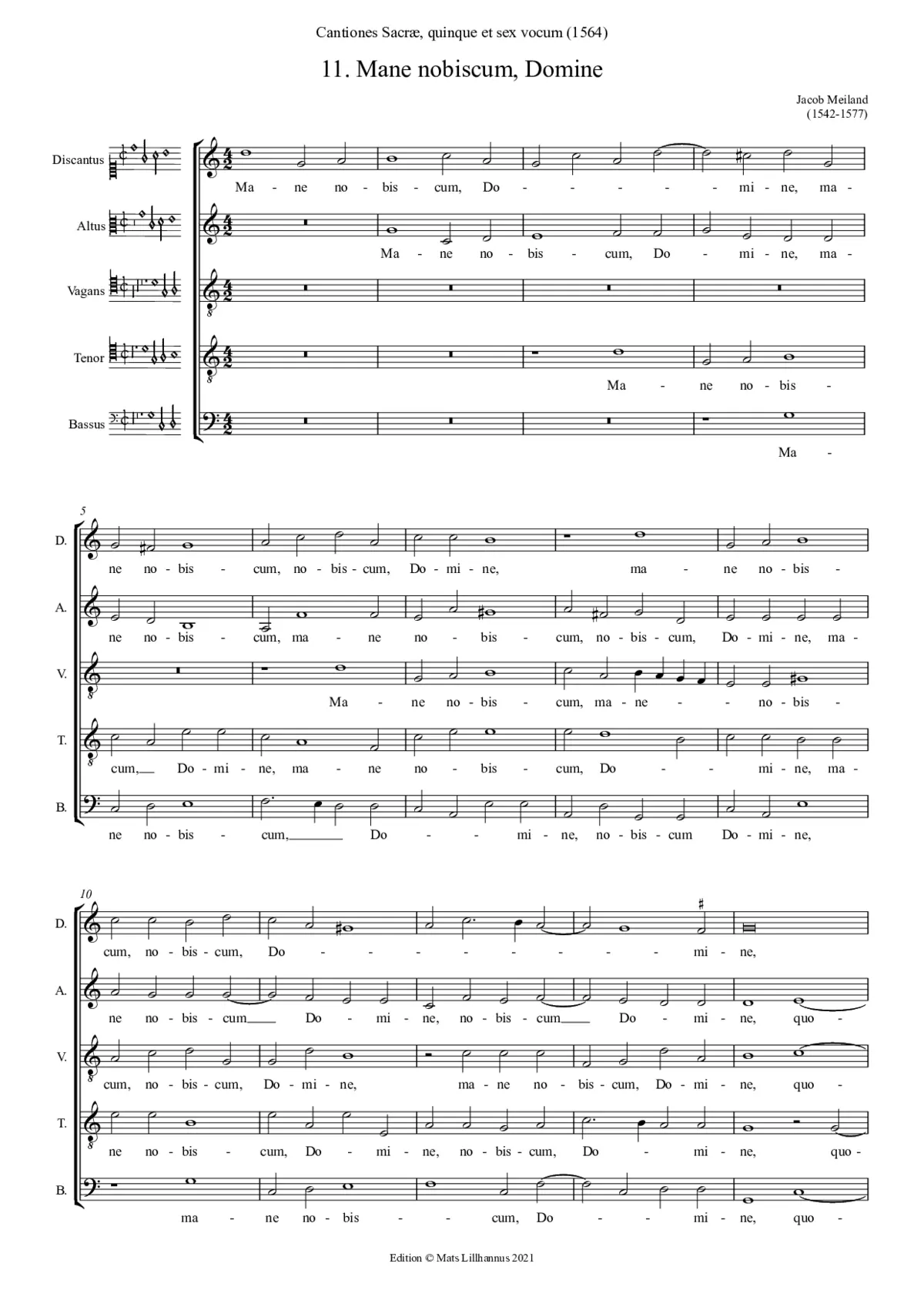 Mane nobiscum Domine - Page 1