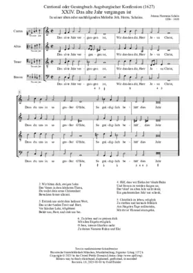 Das alte Jahr vergangen ist