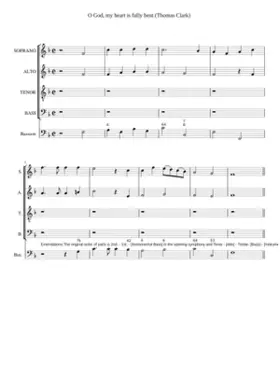 O God my heart is fully bent