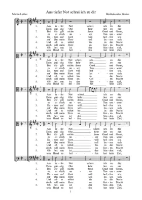 Aus tiefer Not schrei ich zu dir