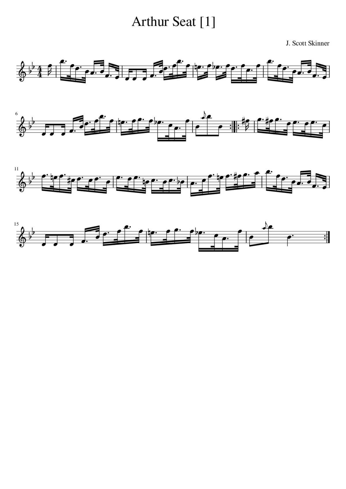 Arthur Seat - Page 1