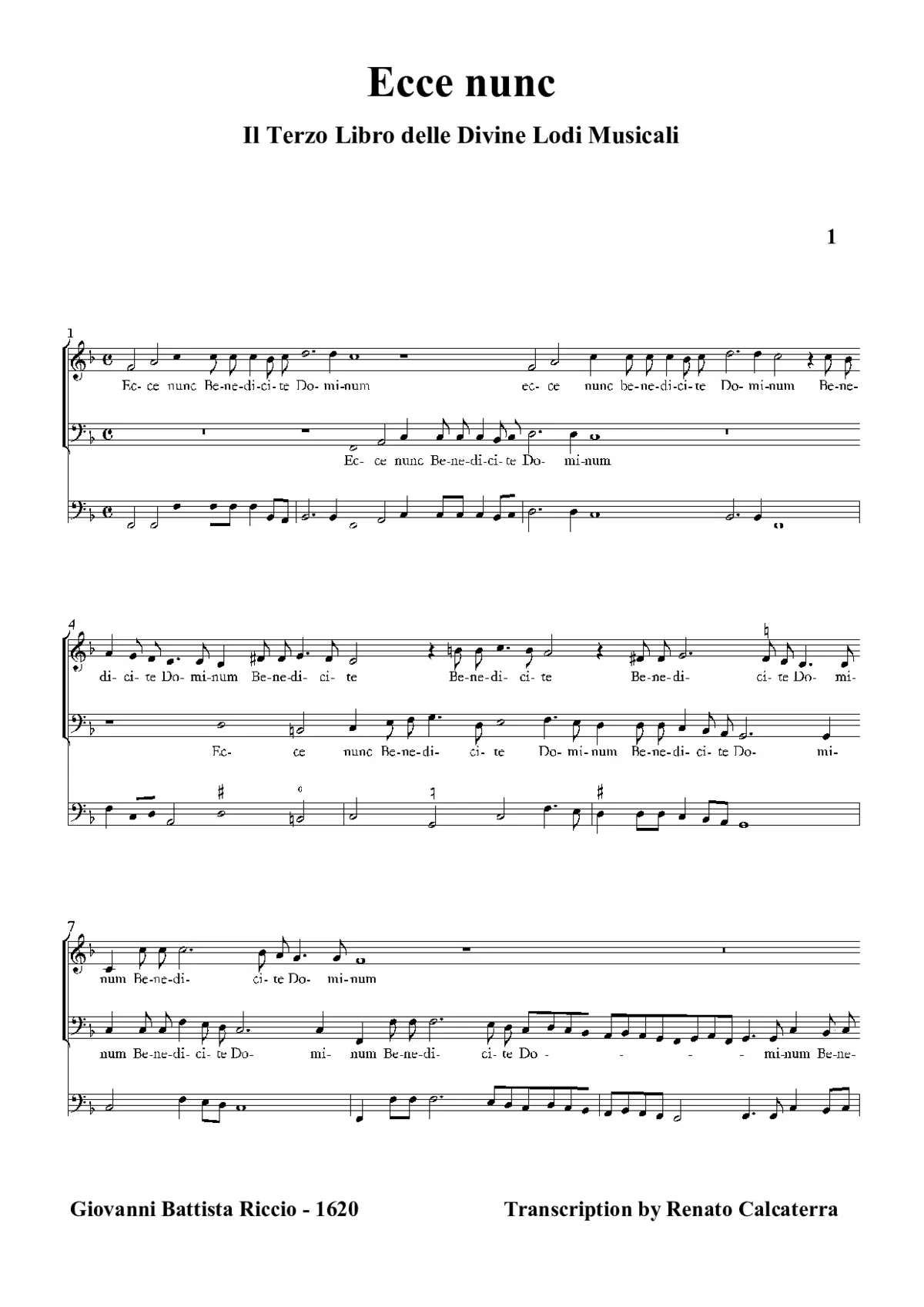 Ecce nunc - Page 1