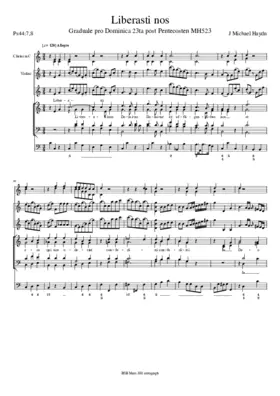 Liberasti nos, MH 523