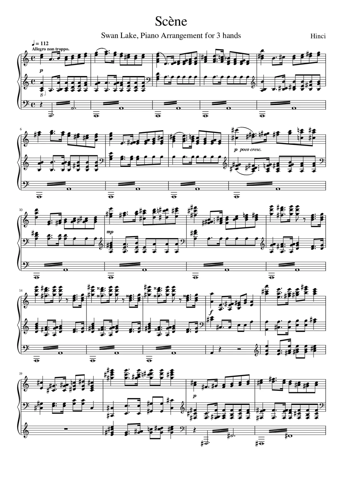 Swan Lake (ballet) Op.20 - Page 1