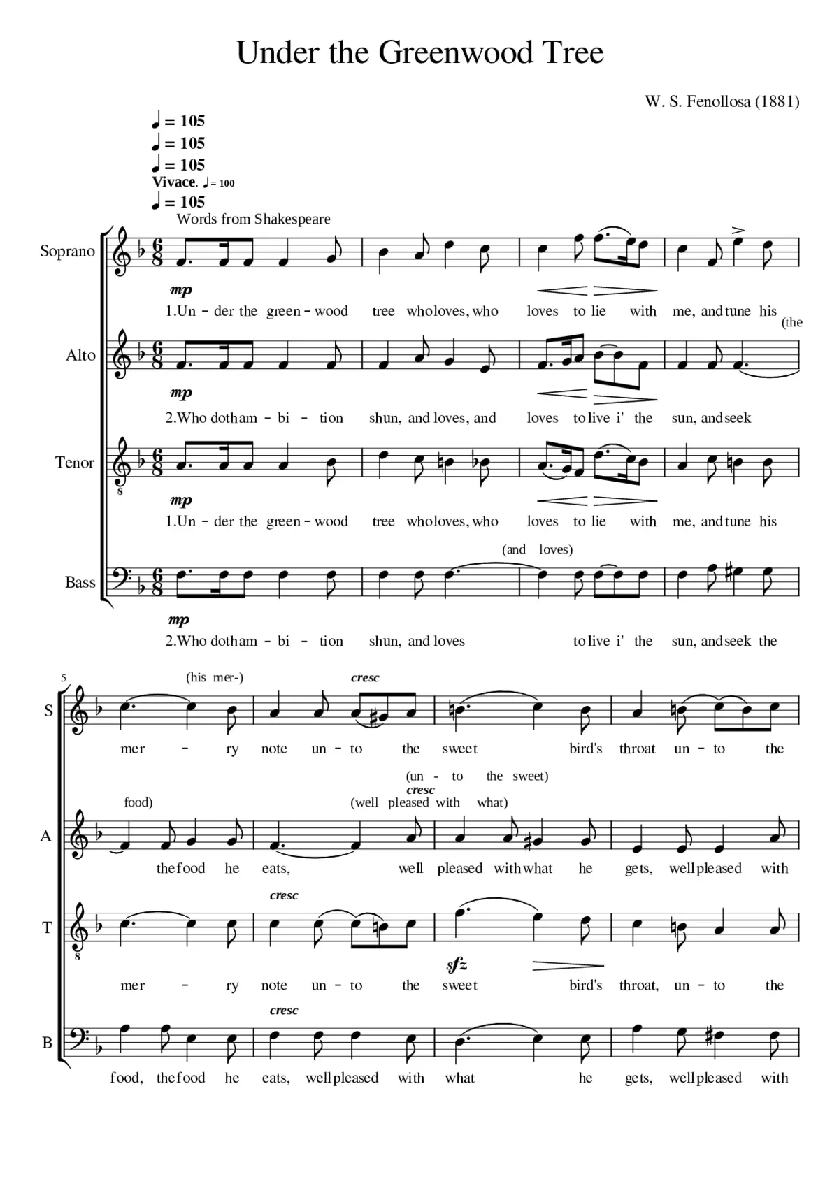 Under the Greenwood Tree - Page 1