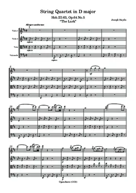 String Quartet in D major, Hob.III:63, Op.64 No.5