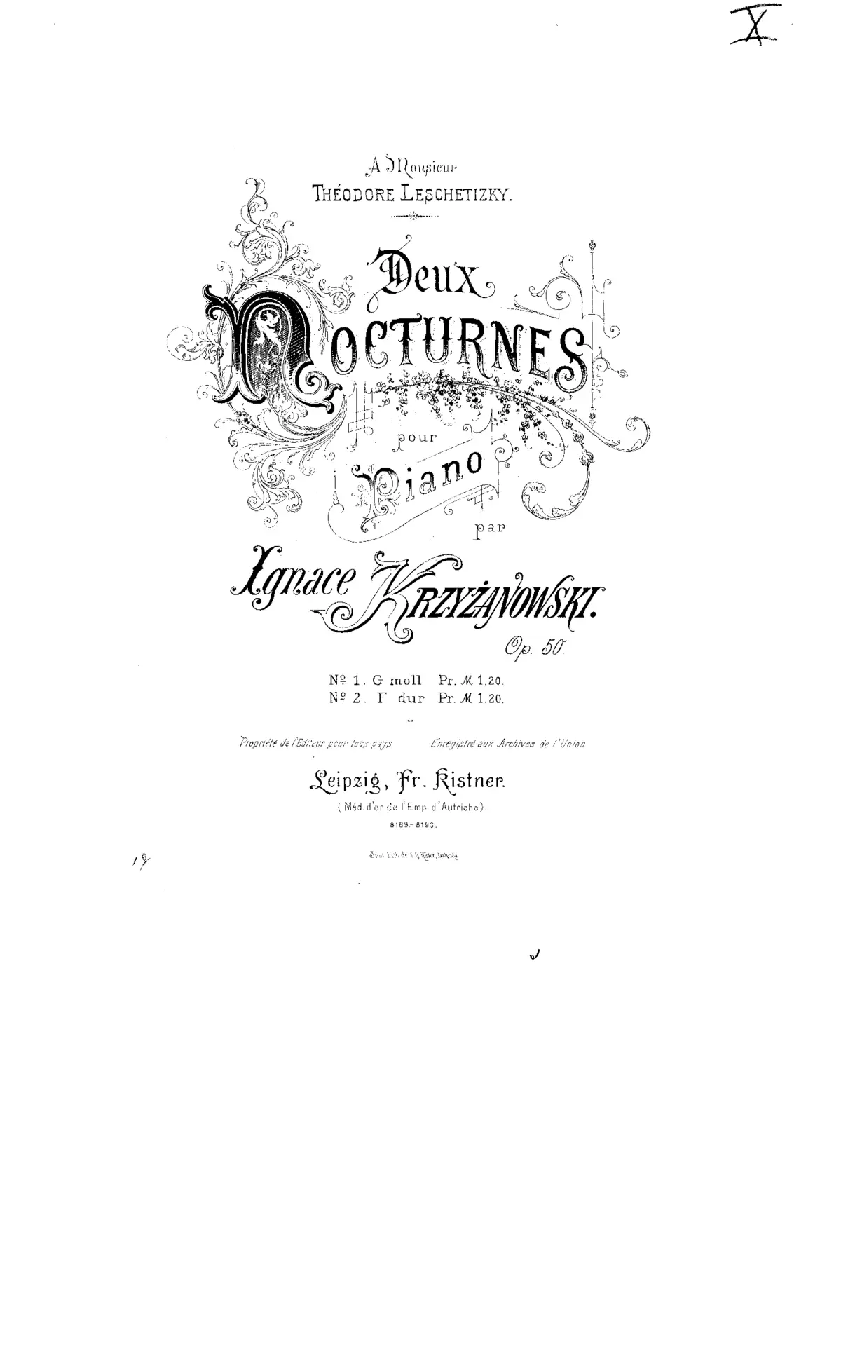 2 Nocturnes - Page 1