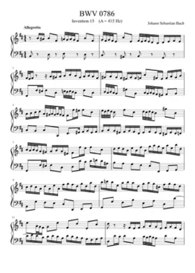 Invention in B minor BWV 786