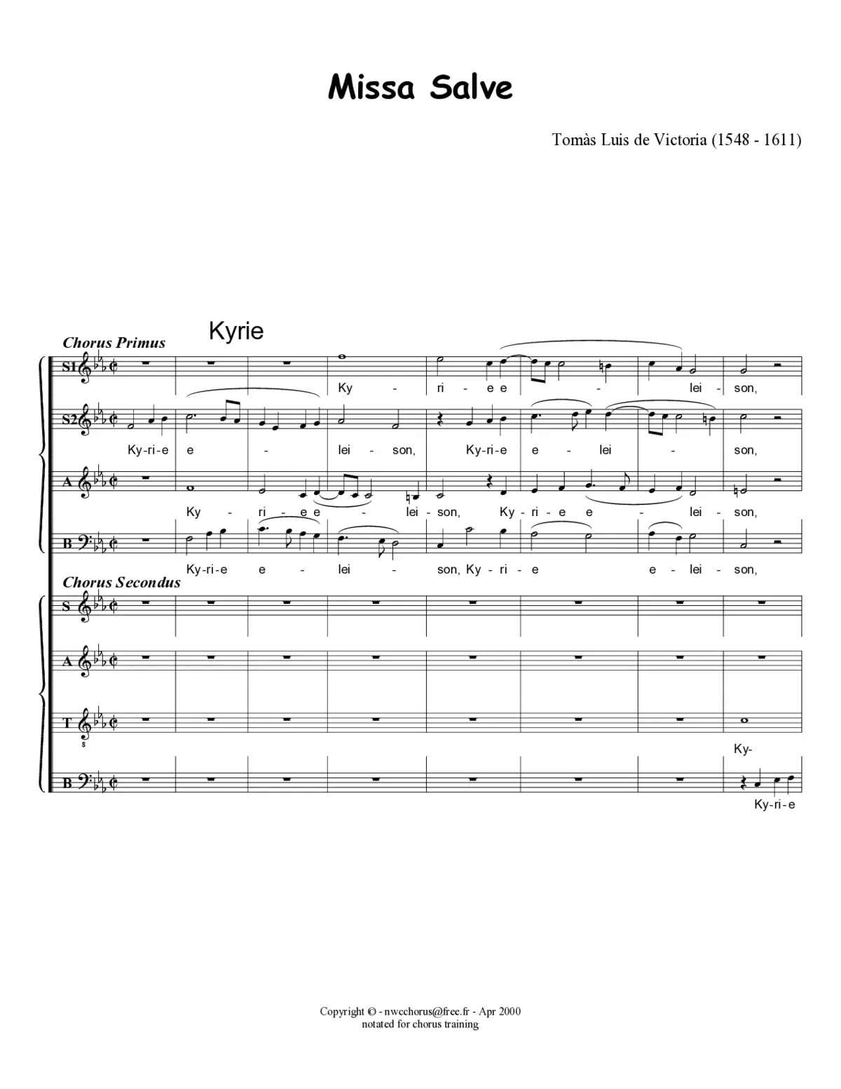 Missa Salve - Page 1