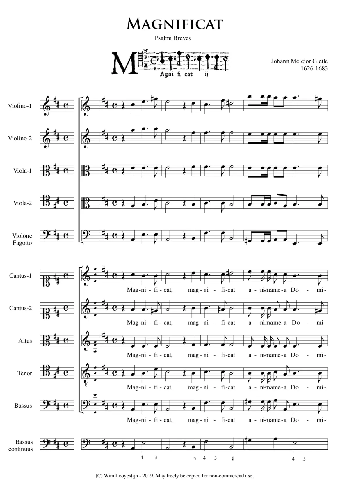 Magnificat brevis - Page 1