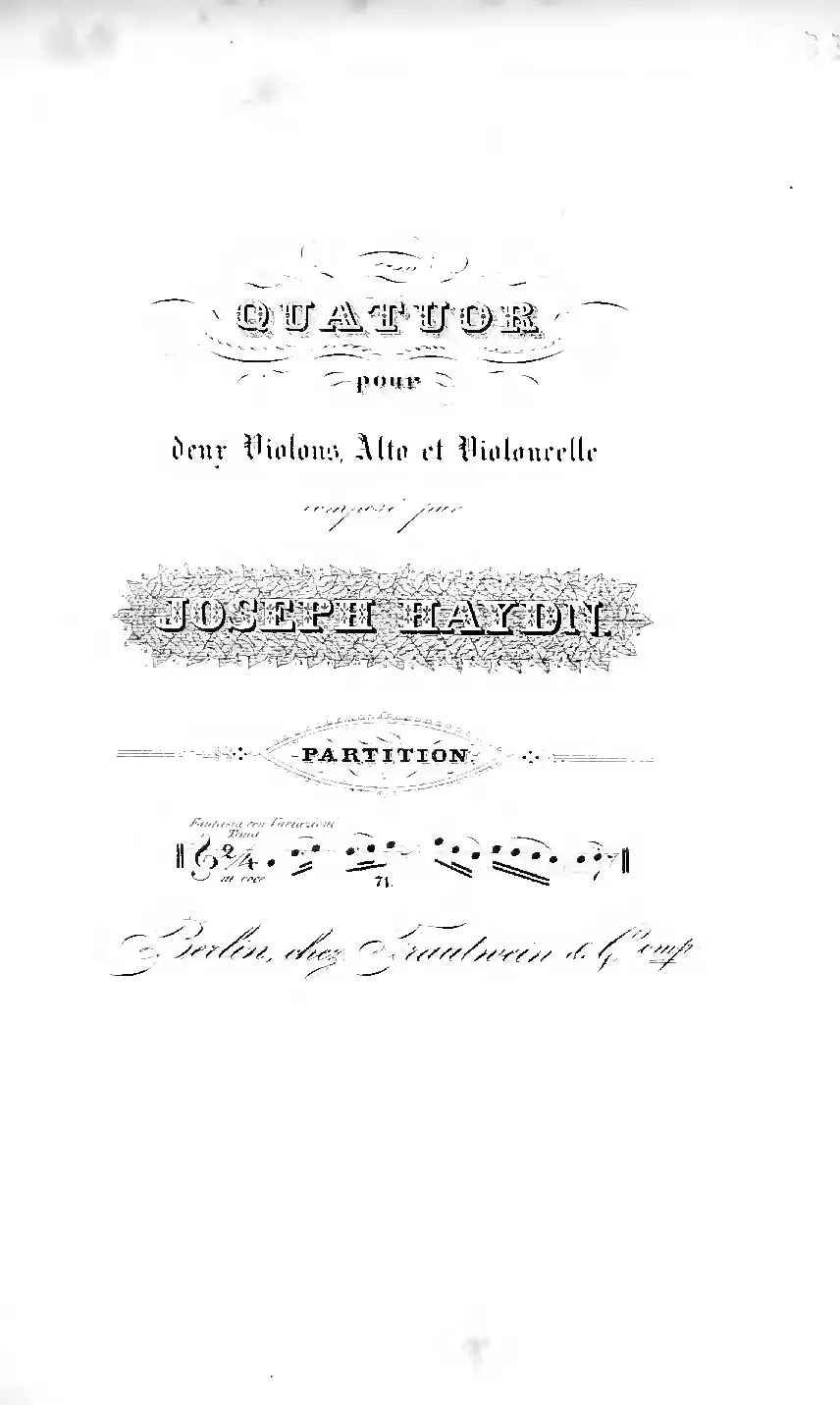 String Quartet in C major - Page 1