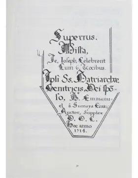 Misa Te, Joseph, celebrent cum 6 vocibus