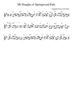 Mr Douglas of Springwood Park