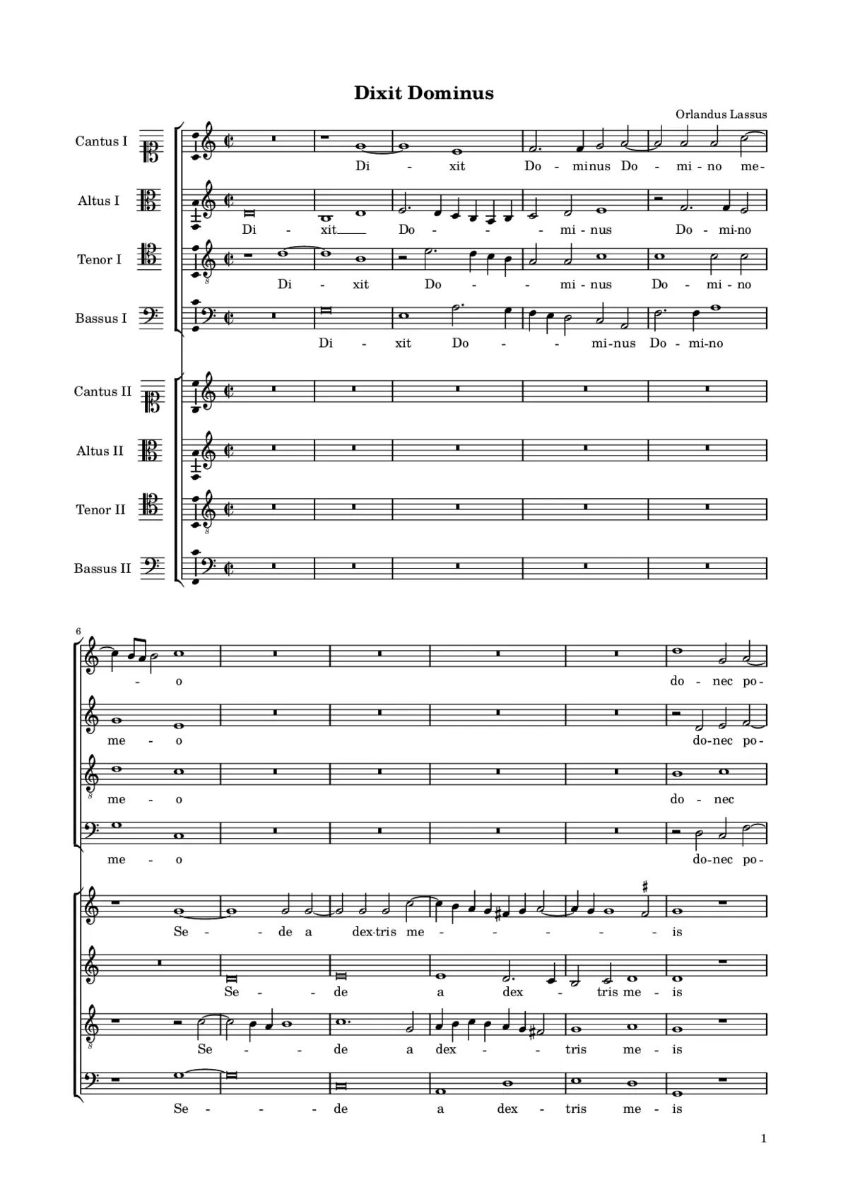 Dixit Dominus - Page 1