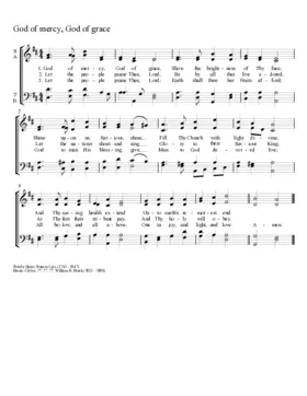 God of mercy, God of grace