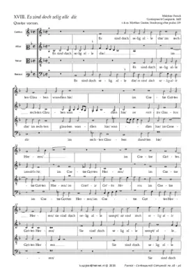 Es sind doch selig alle die