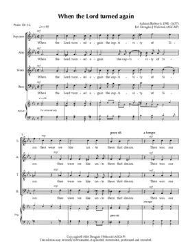 When the Lord turned again