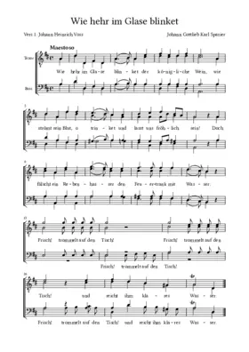 Wie hehr im Glase blinket