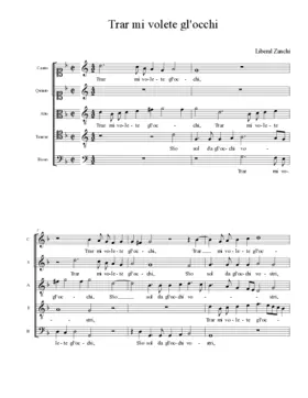 Trar mi volete gl'occhi