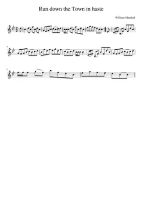 Run down the Town in Haste