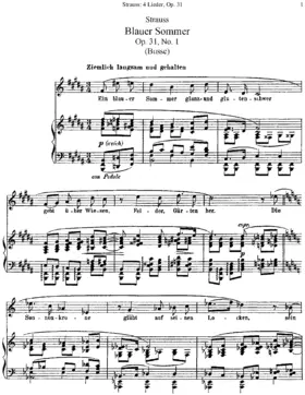 4 Lieder von Carl Busse und Richard Dehmel