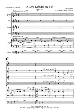 O Lord, rebuke me not, Op. 54, No. 1