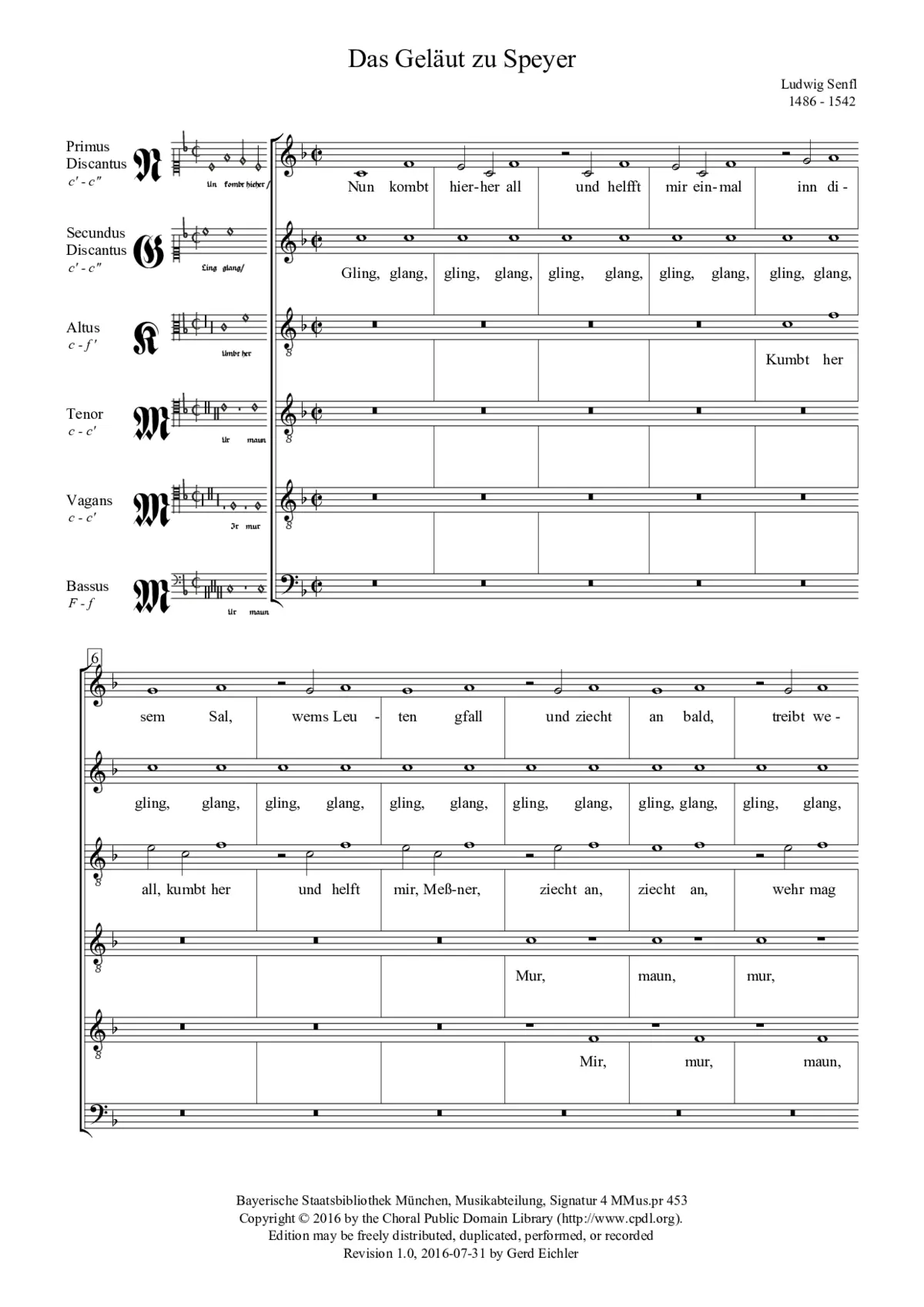 Das Geläut zu Speyer - Page 1