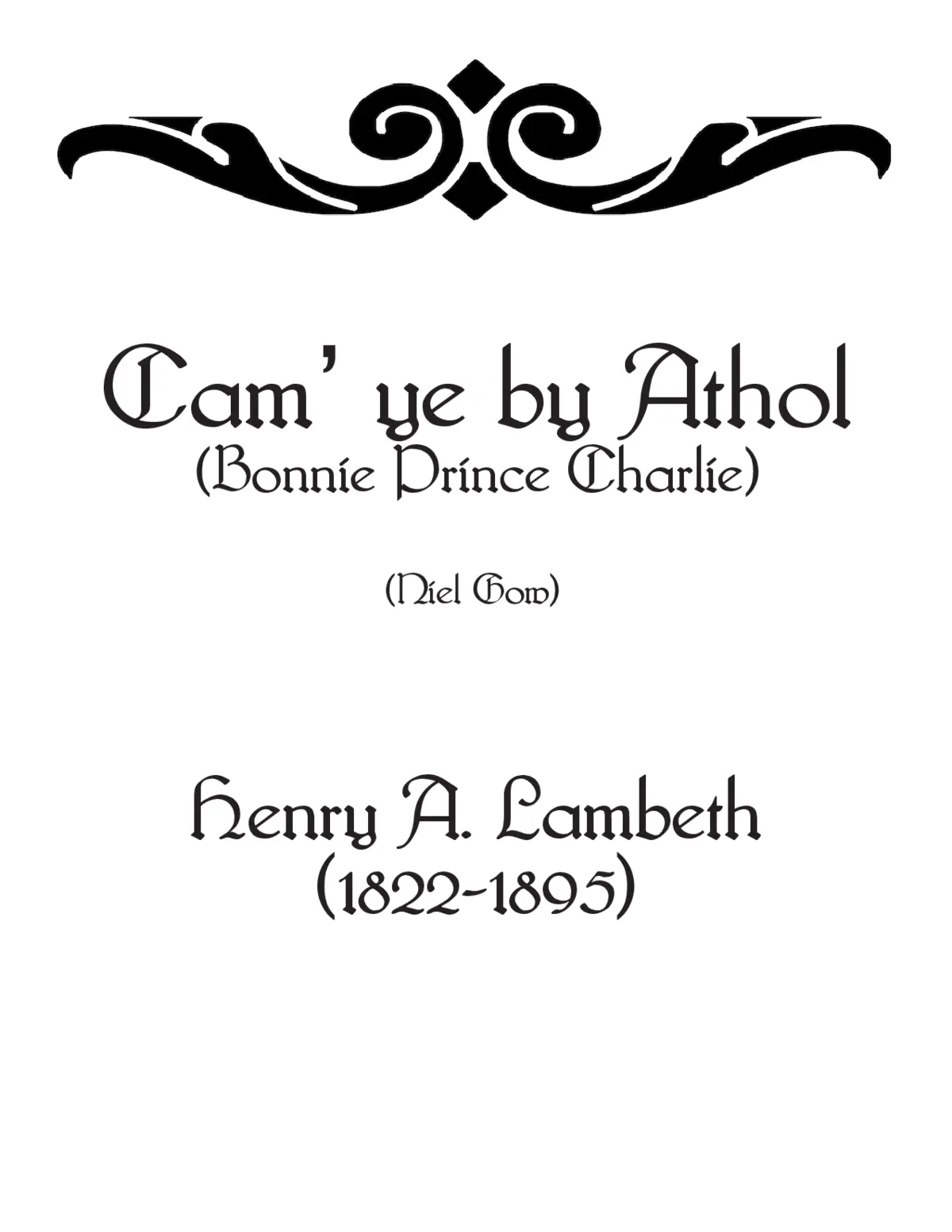 Cam’ ye by Athol - Page 1