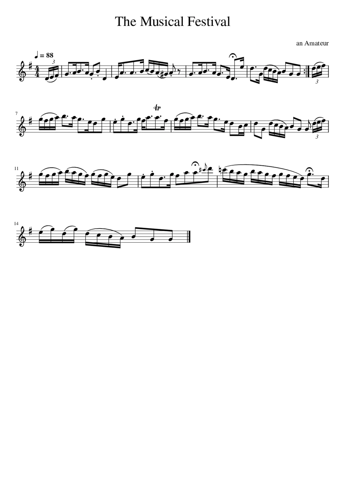 The Musical Festival - Page 1