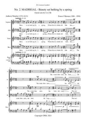 Beauty sat bathing by a spring