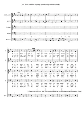 Lo from the hills my help descends