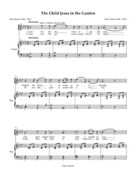 The Child Jesus in the Garden