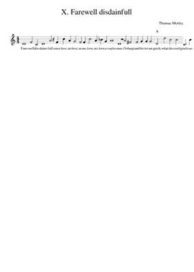 X. Farewell disdainfull