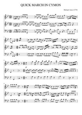 QUICK MARCH IN CYMON