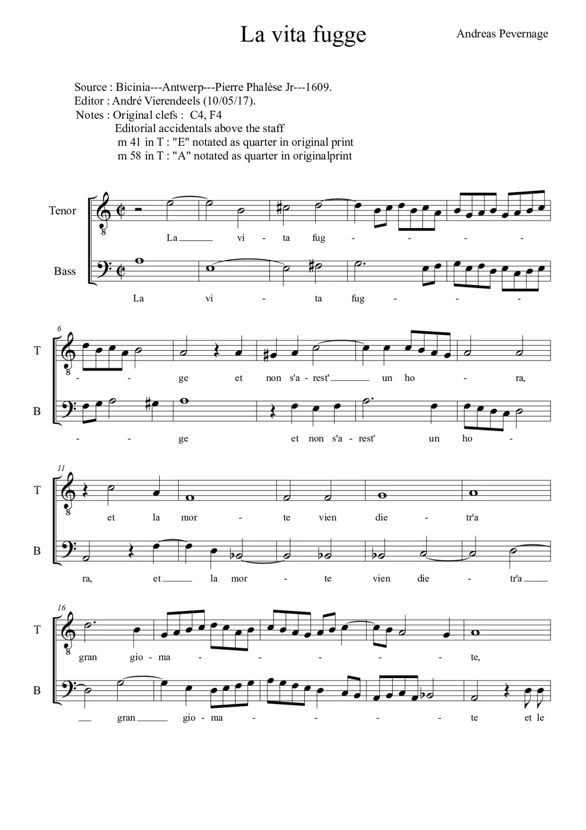 La vita fugge - Page 1
