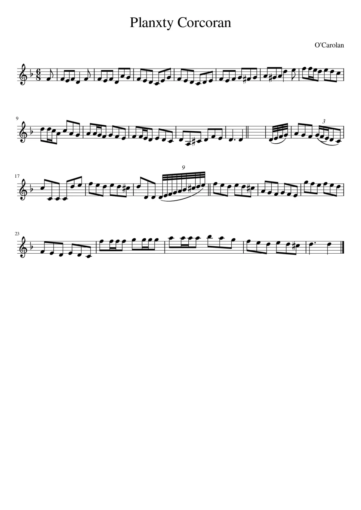 Planxty Corcoran - Page 1