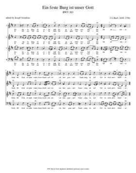 Ein feste Burg ist unser Gott, BWV 303