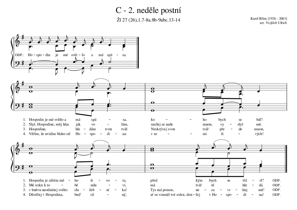 C - 2. neděle postní - Page 1