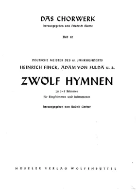12 Hymns from German masters of 15th Century