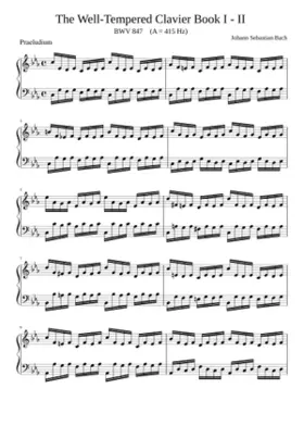 Prelude and Fugue in C minor BWV 847