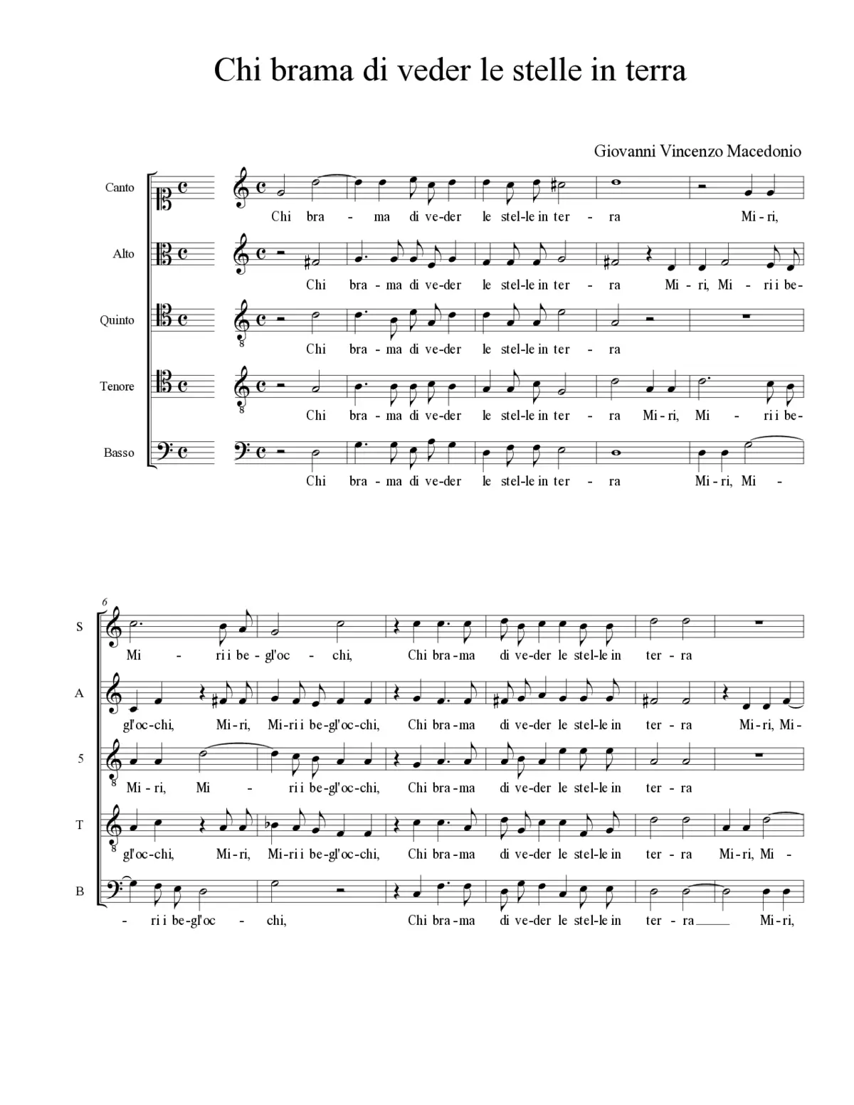 Chi brama di veder le stelle in terra - Page 1